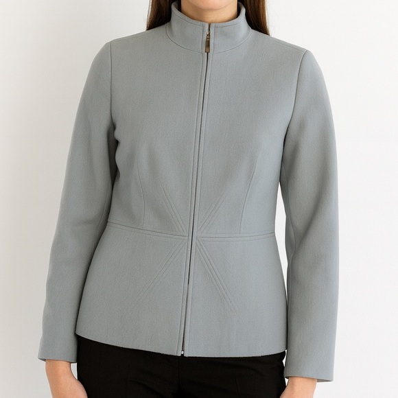 Louis Feraud Virgin Wool Blazer Jacket Large - Picture 1 of 8